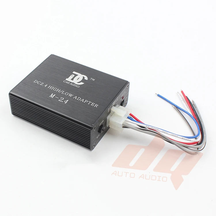 1pcs Car Audio 2in 4out Active Audio High To Low Car Sub Woofer Amplifier Conversion With Delay Function Socket 2 Into 4 Out