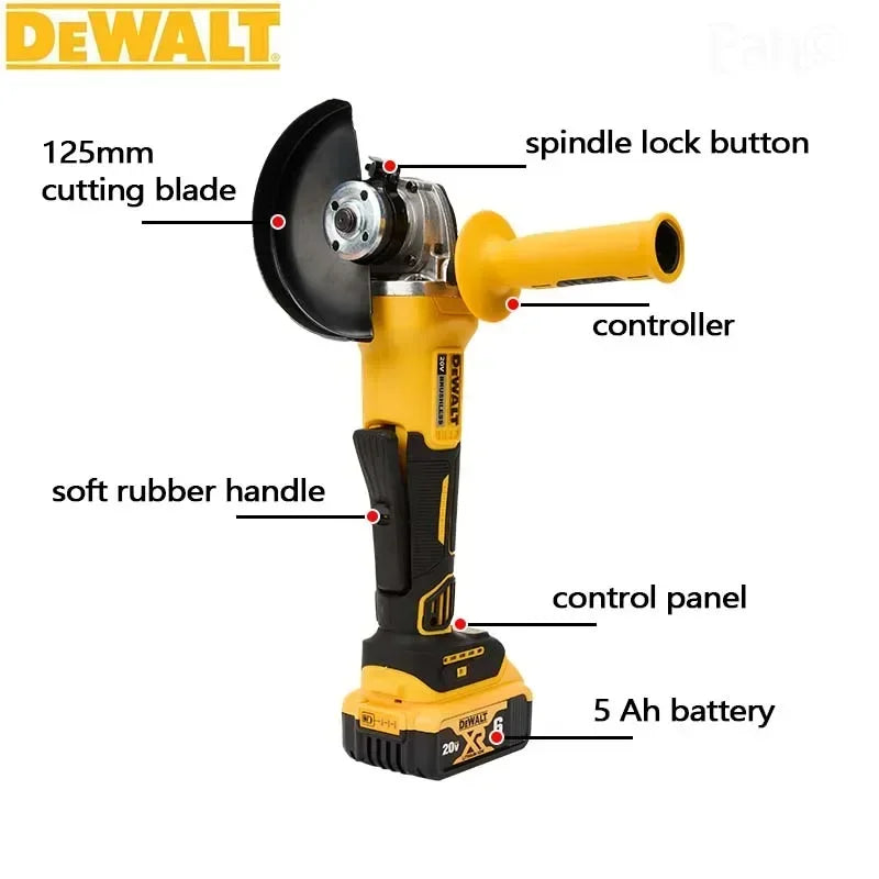 20V MAX XR Cordless Brushless 4.5 in. Slide Switch Small Angle Grinder with Kickback Brake (Tool Only)