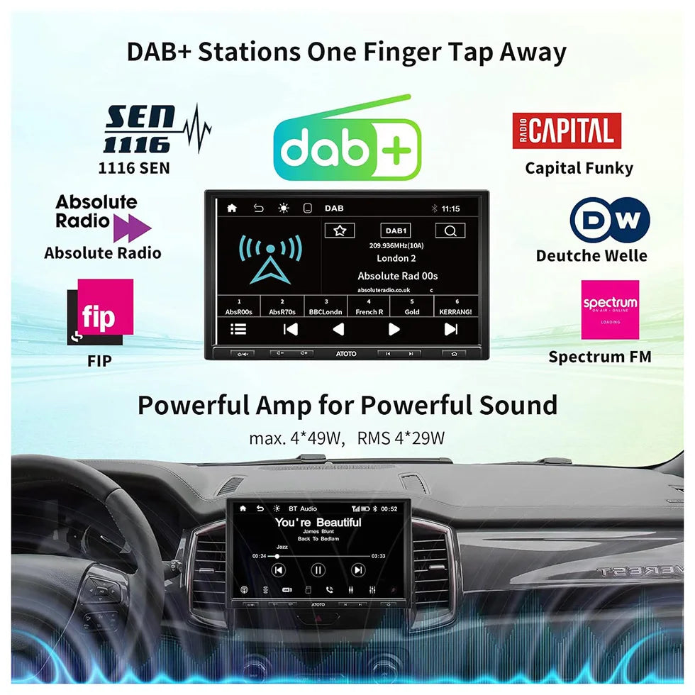 CarAudioGuySupply_ATOTO F7G110XED 10" inch Single DIN Wireless Apple Carplay Android