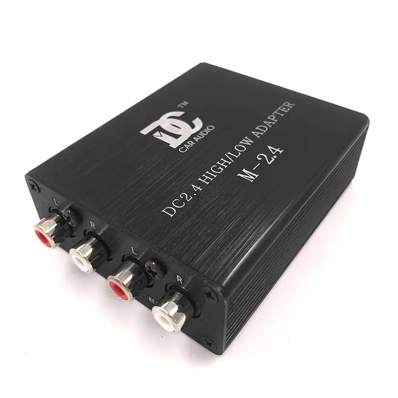 1pcs Car Audio 2in 4out Active Audio High To Low Car Sub Woofer Amplifier Conversion With Delay Function Socket 2 Into 4 Out