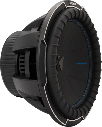 KICKER CompQ 12"(30cm) Subwoofer, 51CWQ122, DVC 2-ohm, 1000 Watts RMS, 2000 Watts Peak, Forced-Air Cooling, Increased Power Hand